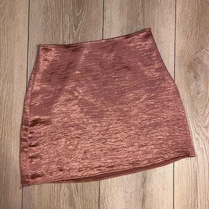 Rose gold express mini skirt in size 2